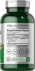 Close-up of Horbaach Nutritional Yeast Tablets 3000mg bottle label