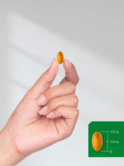 Product packaging showing 60 softgels and bottle design