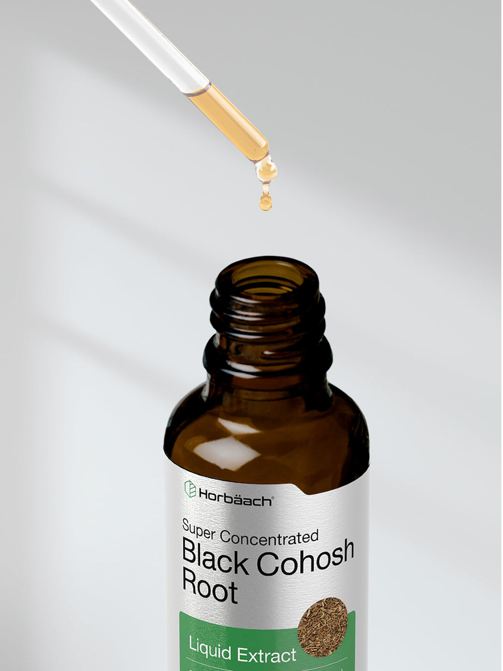 Packaging and bottle image of Horbaach Black Cohosh Root Tincture