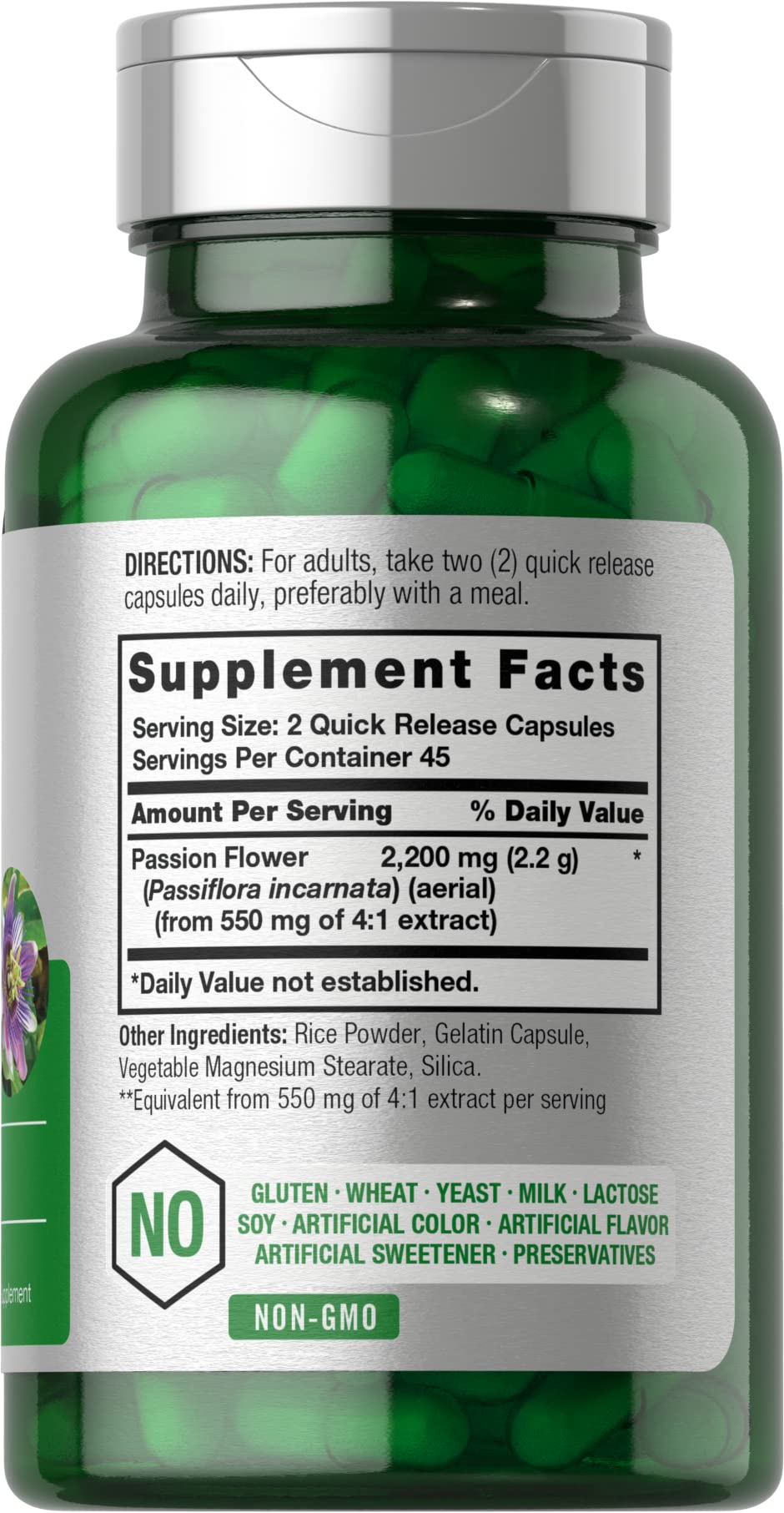 Packaging of Horbäach Passion Flower Capsules