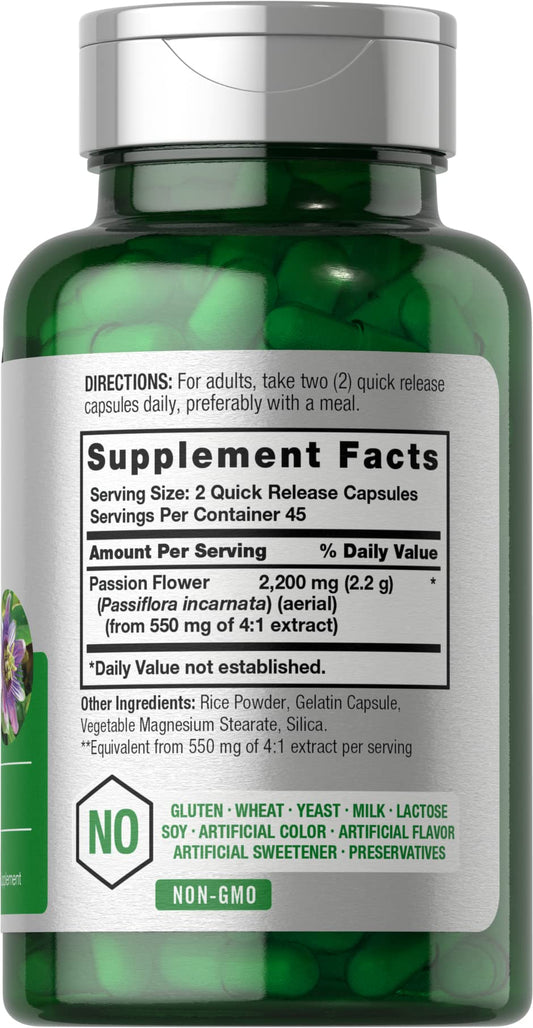 Packaging of Horbäach Passion Flower Capsules