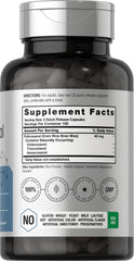 Nutrition and ingredients panel on Horbaach Policosanol bottle