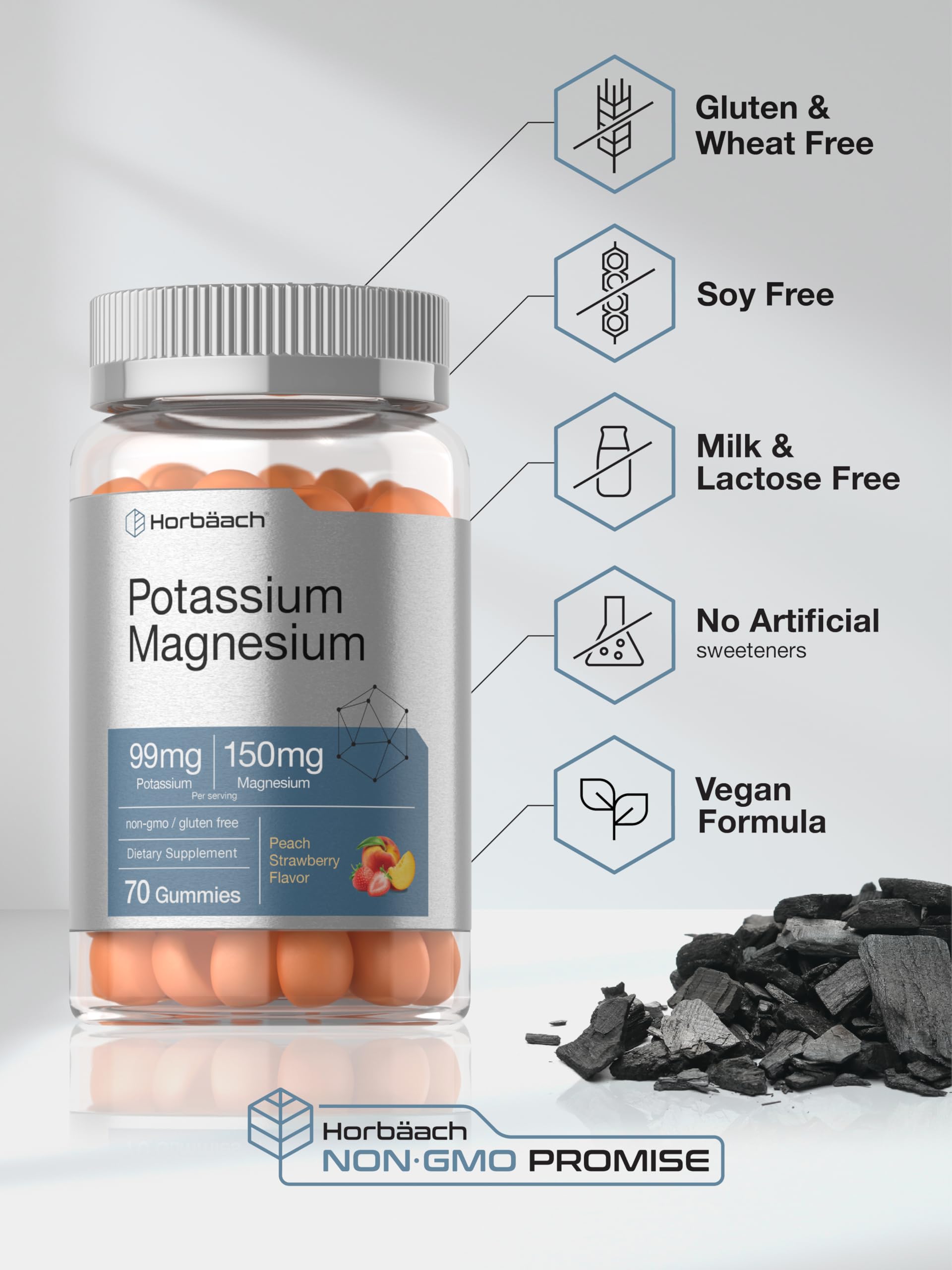 Nutrition and allergen information image for Horbaach gummies