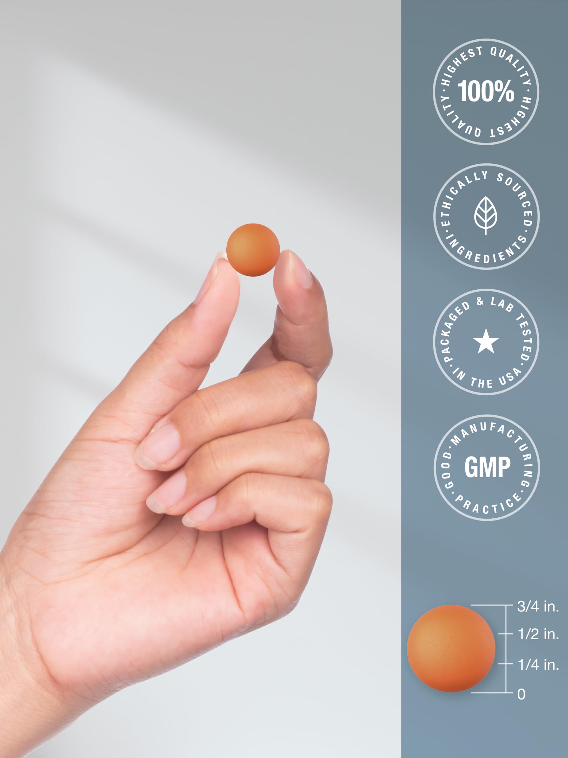 Serving suggestion image for Horbaach Potassium Magnesium Gummies Peach Strawberry