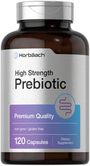 Horbäach Prebiotic bottle with 120 quick-release capsules front view