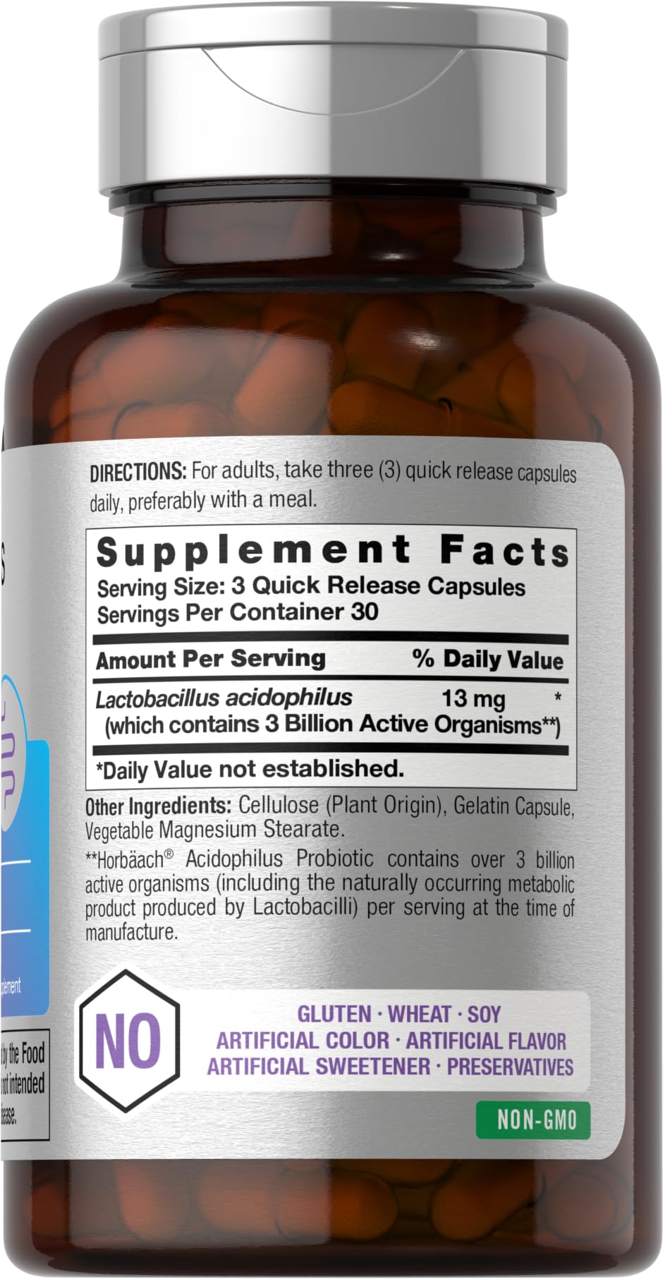 Horbaach Probiotic bottle front view