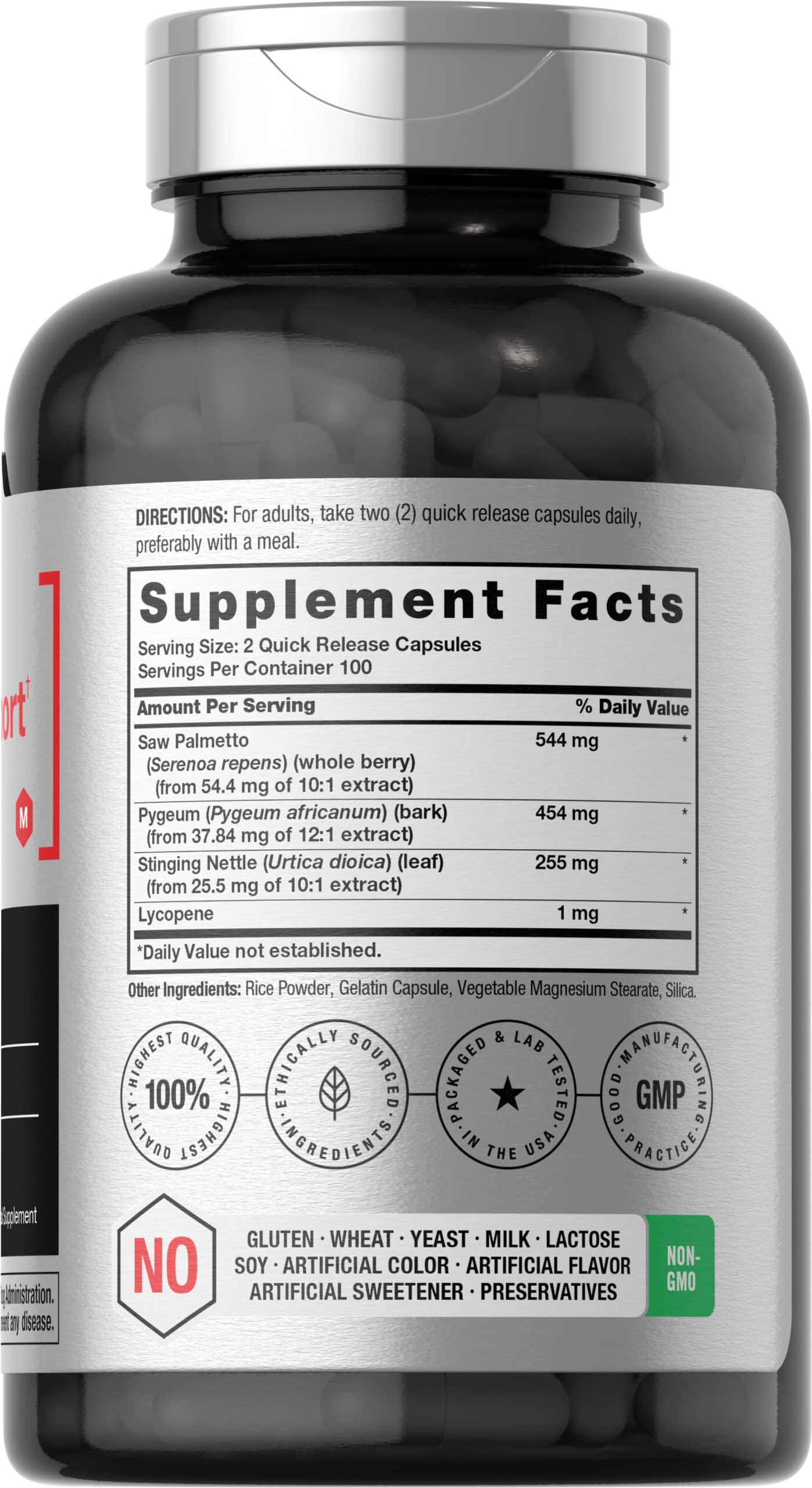 Herbal blend for prostate support complex