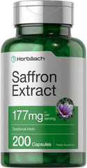 Horbäach Saffron Extract Supplement bottle on white background