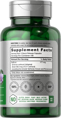 Close-up of saffron extract capsules