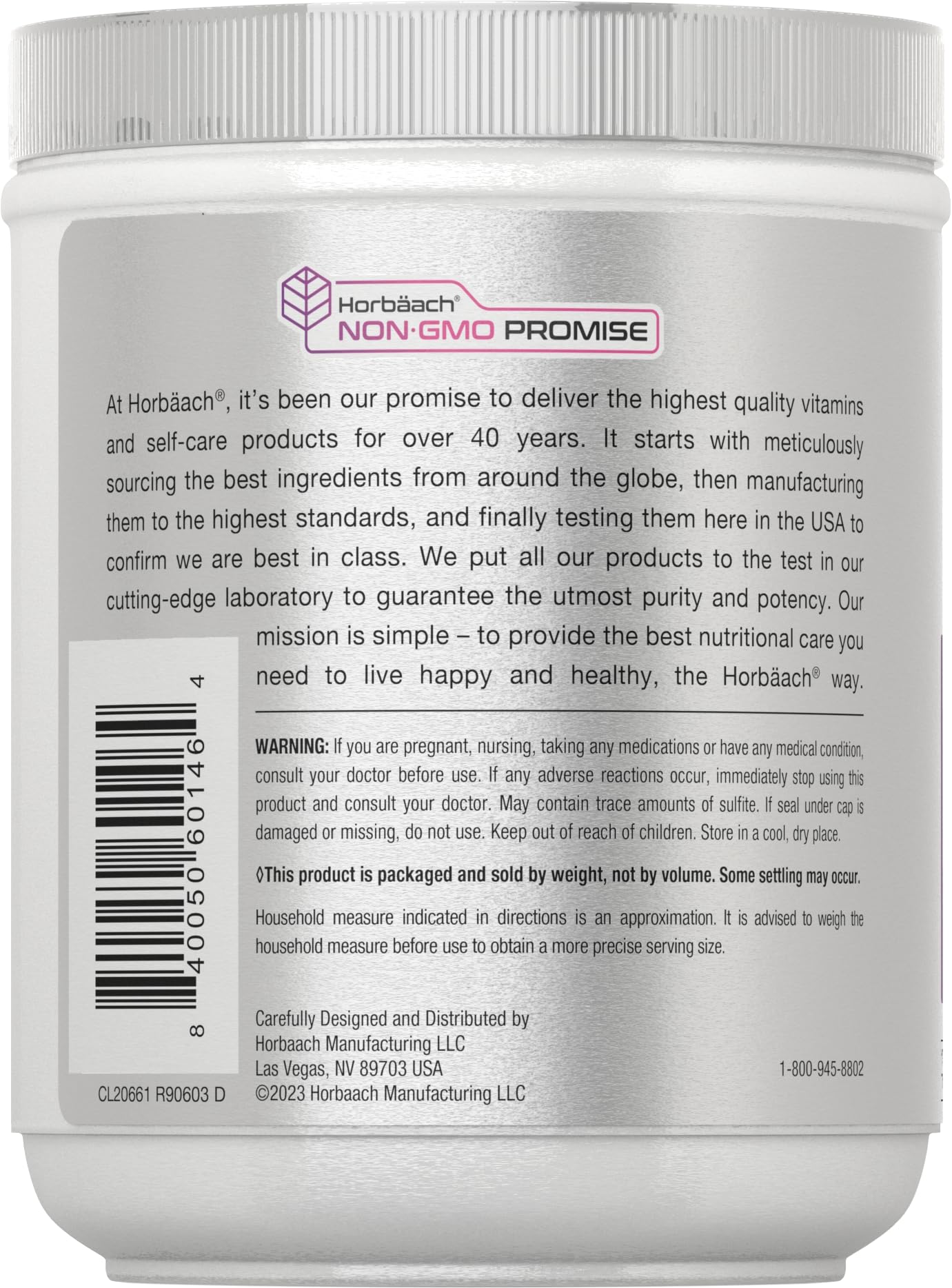 Verisol label on Horbäach product packaging