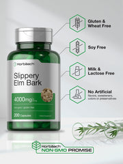 Horbäach Slippery Elm Bark Capsules label