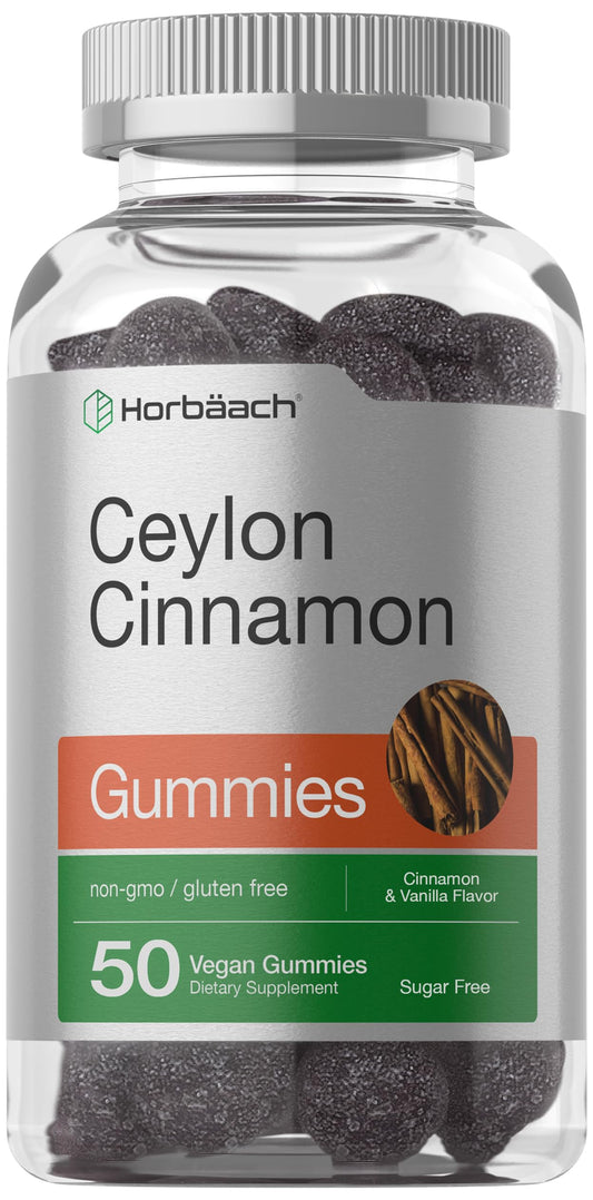 Horbäach Sugar Free Ceylon Cinnamon Gummies front view