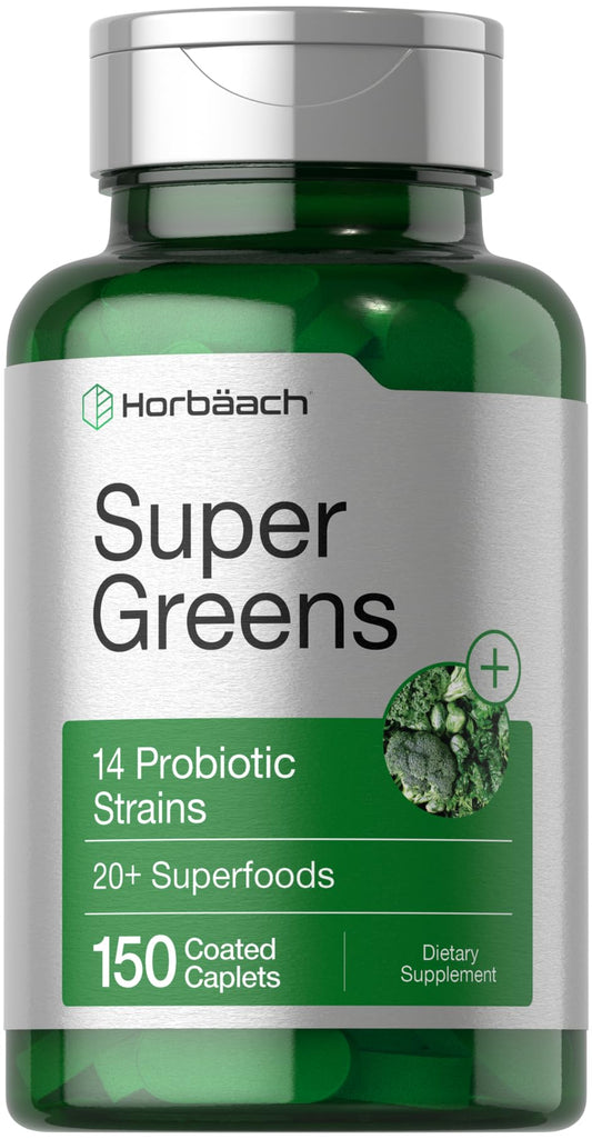Horbäach Super Greens 150 Caplets bottle