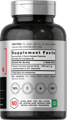 Product label showing Tribulus Terrestris extract details