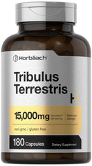 Horbäach Tribulus Terrestris for Men bottle front view with 15000mg