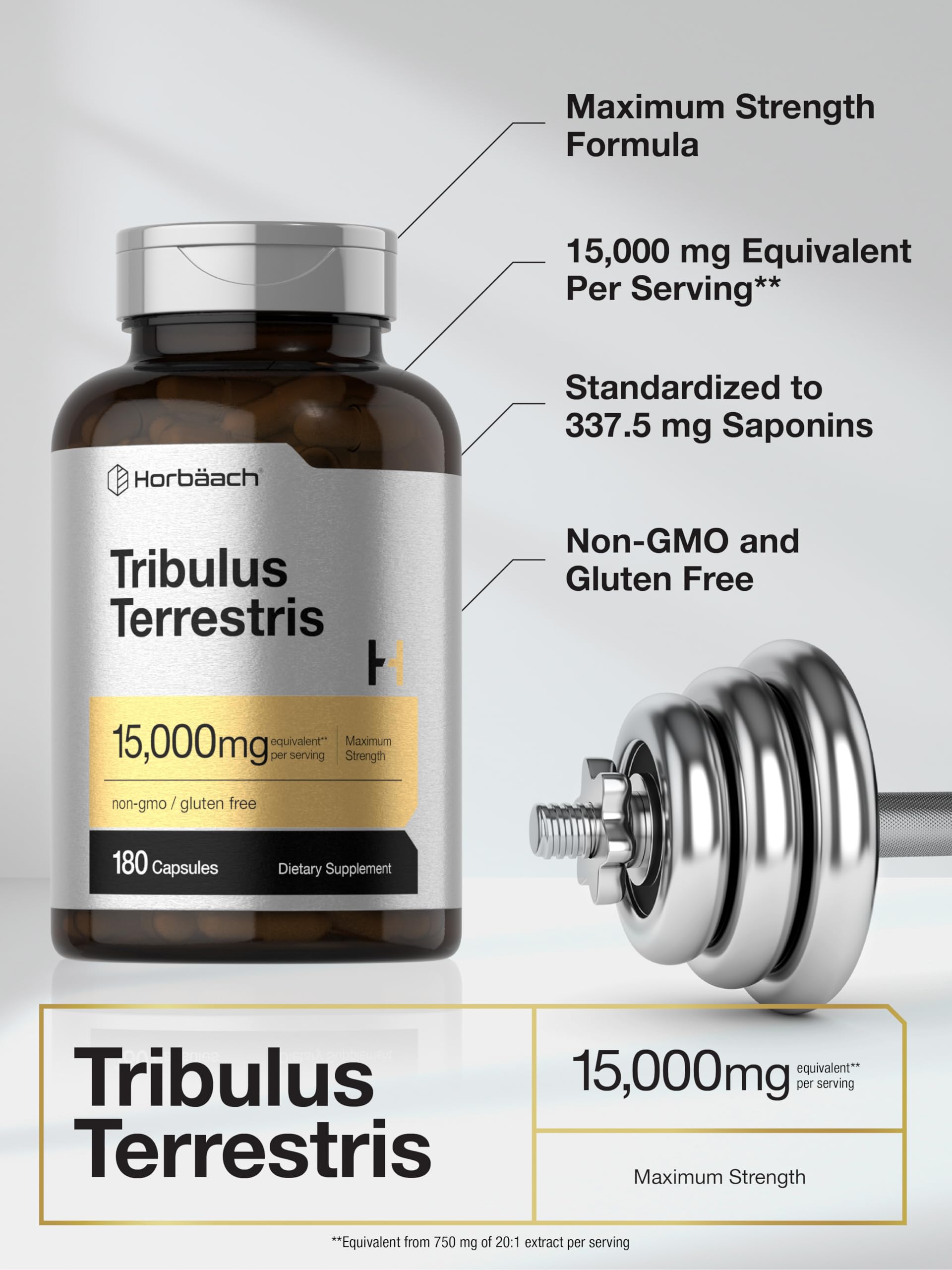 Non-GMO and gluten-free certifications on Horbäach packaging