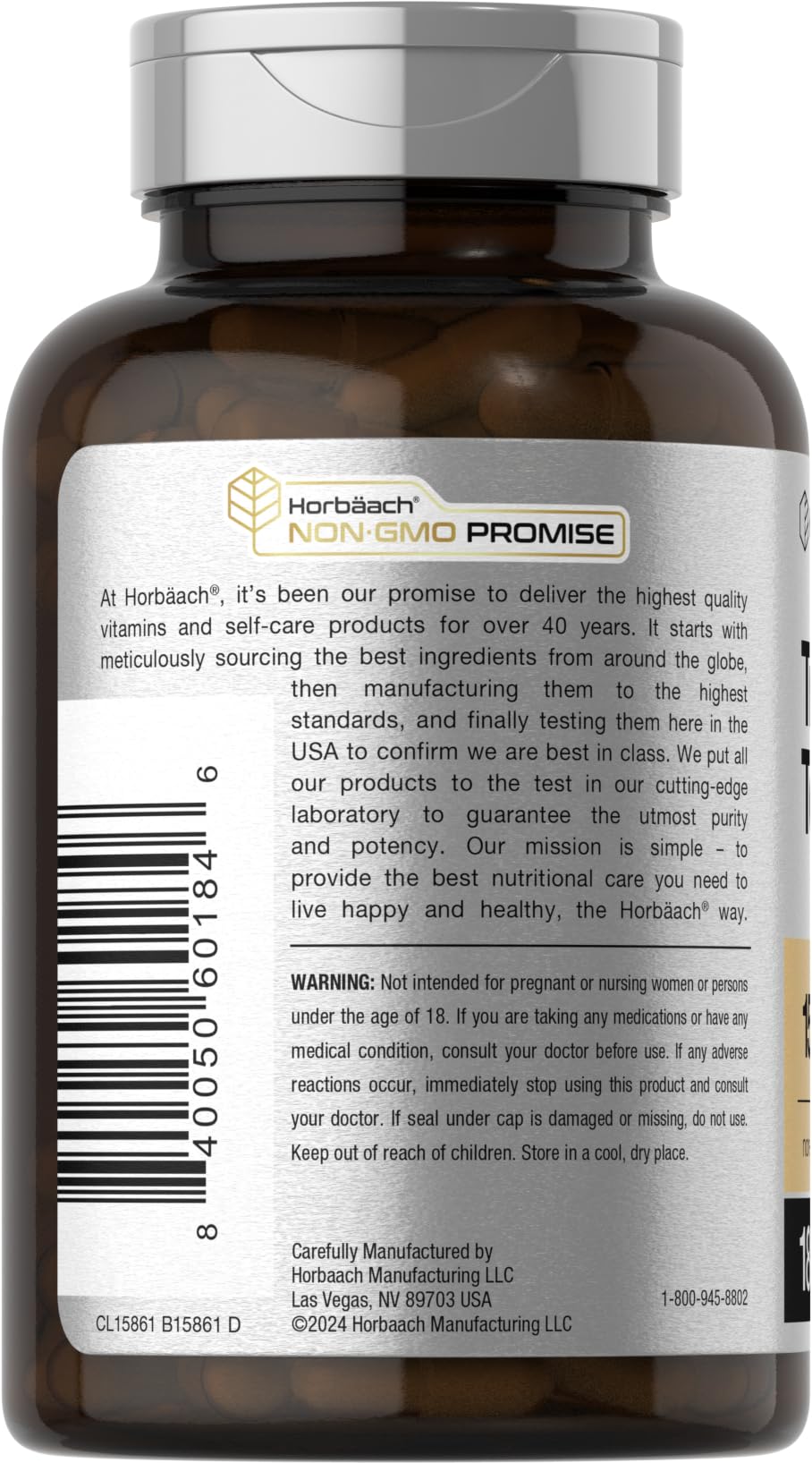 180 quick-release capsules in bottle of Tribulus Terrestris for Men