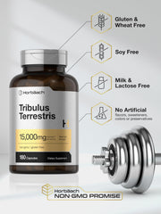 Non-GMO and gluten-free packaging for Horbäach Tribulus Terrestris