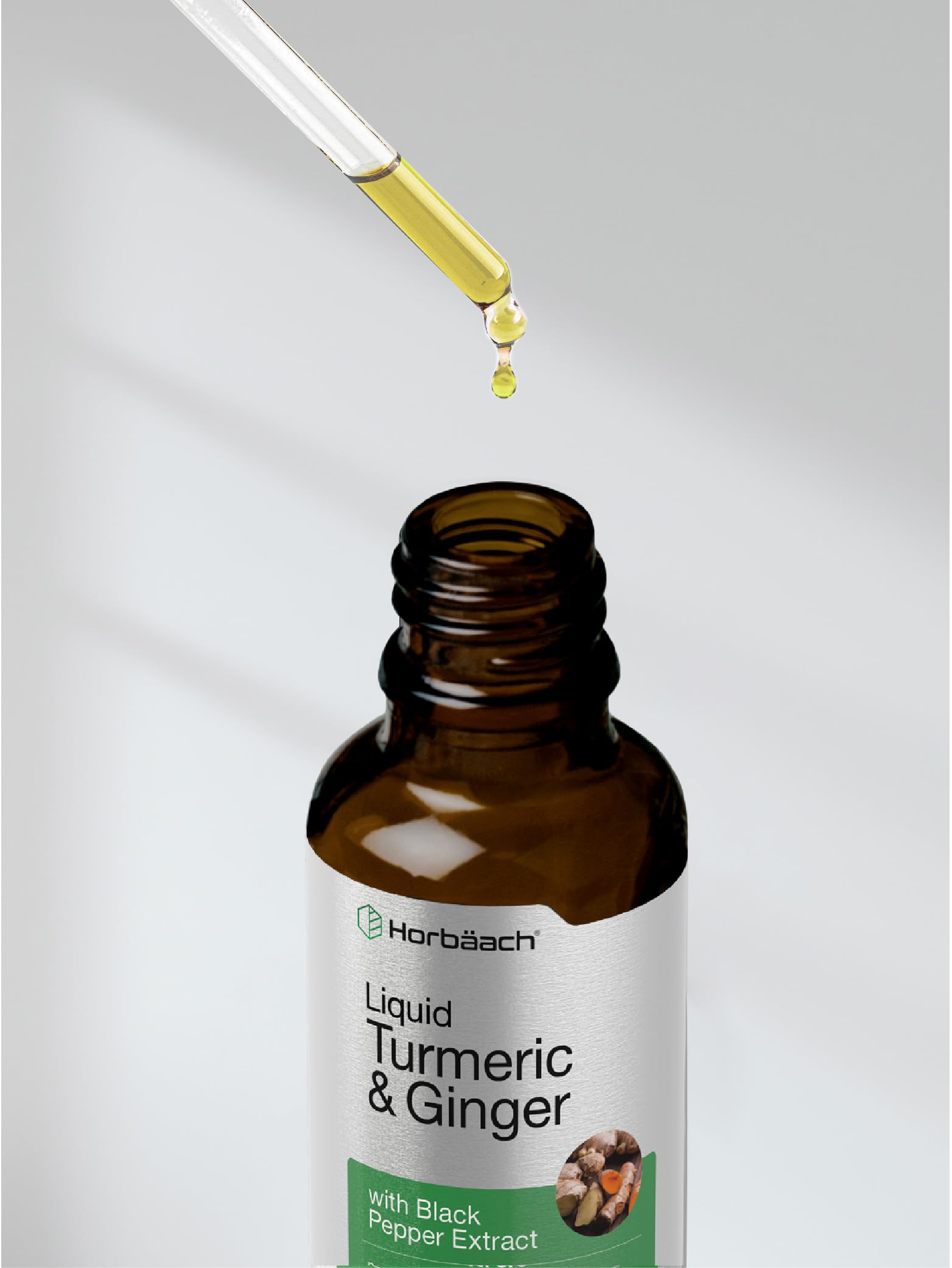 Dropper dosage image for Horbaach turmeric ginger drops