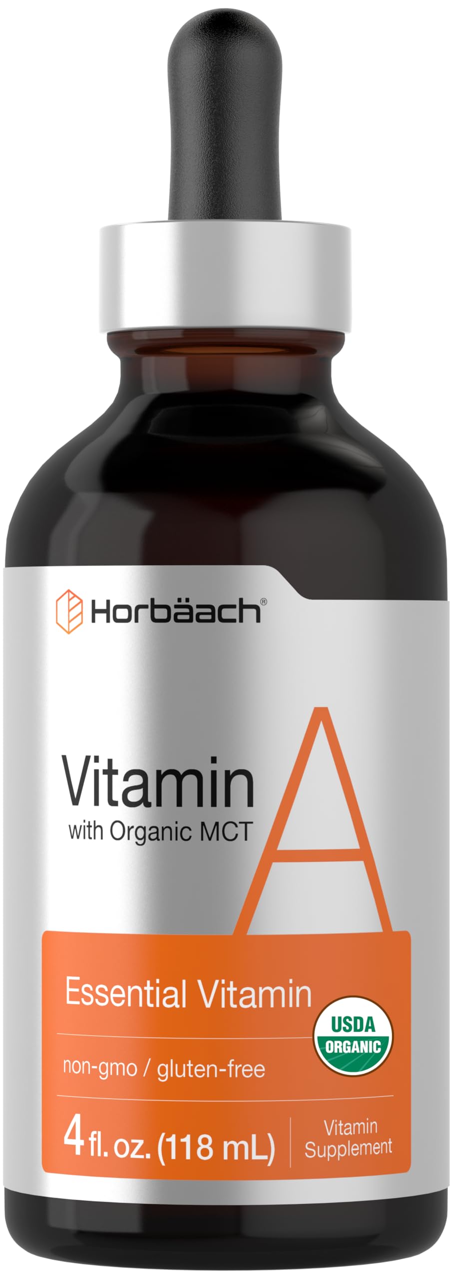 Horbäach Vitamin A Liquid bottle, 4 fl oz, front view
