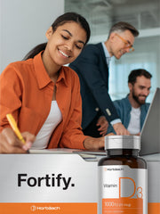Lifestyle image showing Horbäach Vitamin D3 supplement