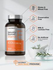 Horbaach Vitamin E softgel bottle packaging