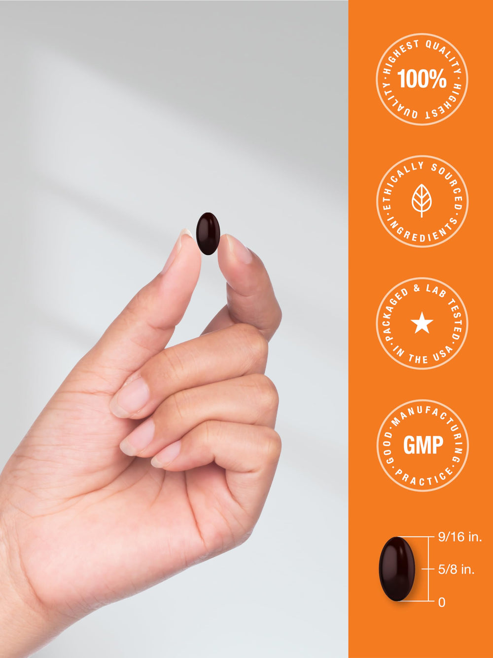 Supplement facts panel on the back of Horbäach bottle