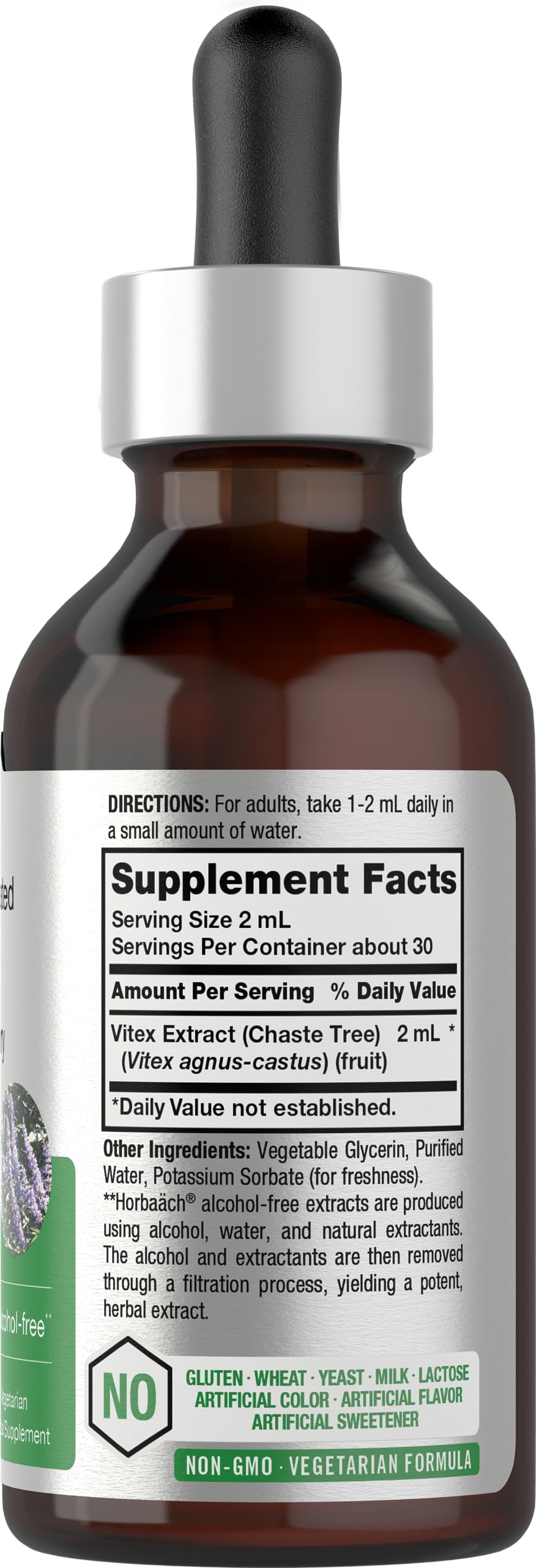 Dropper releasing tincture from Horbaach bottle
