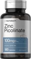 Horbäach Zinc Picolinate 100mg bottle – 180 capsules