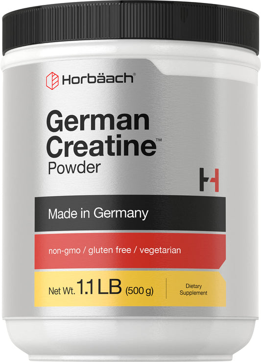 Front view of Horbäach German Creatine Powder 500g