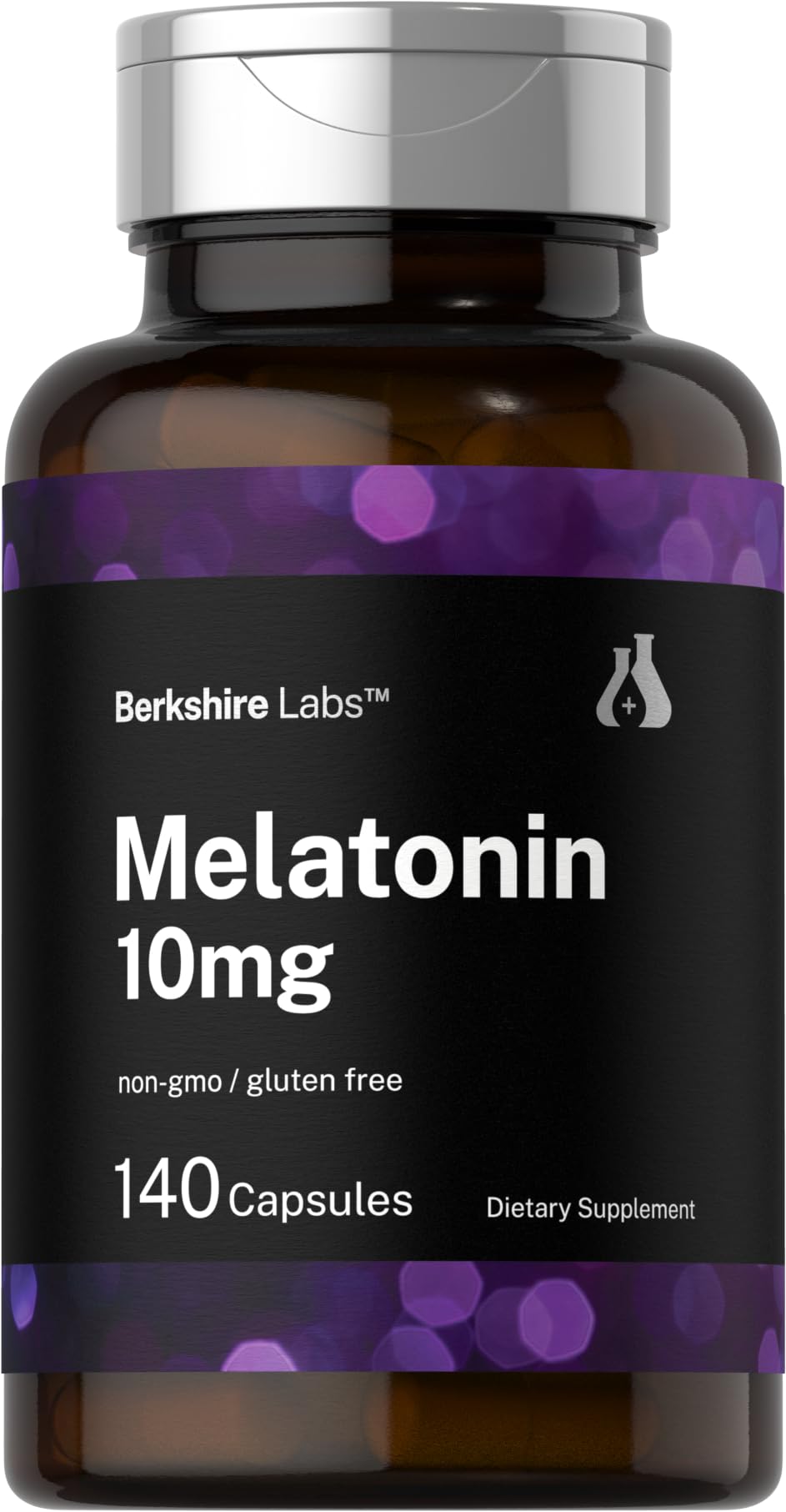 Horbaech Berkshire Labs Melatonin 10mg 140 count quick release capsules