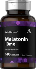 Horbaech Berkshire Labs Melatonin 10mg 140 count quick release capsules