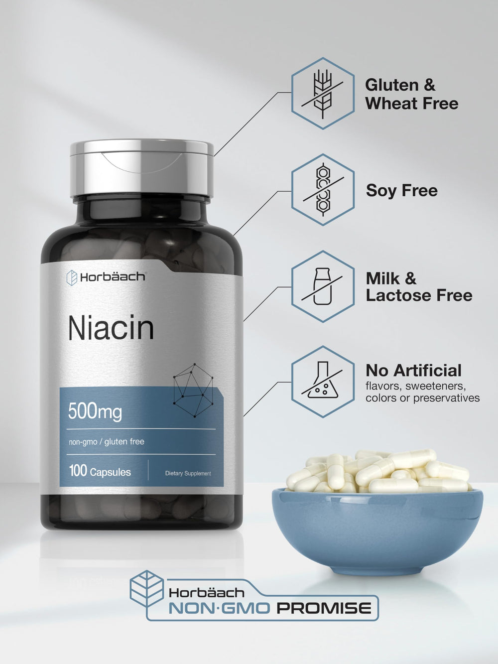Gluten-free and Non-GMO icons on packaging