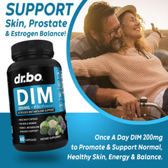 DIM supplement supporting hormone balance for men and women