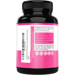 Woman holding bottle illustrating hormone balance with Myo-Inositol