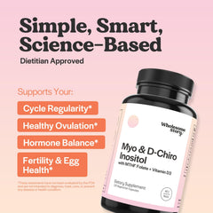 Ovarian health and hormone balance concept image
