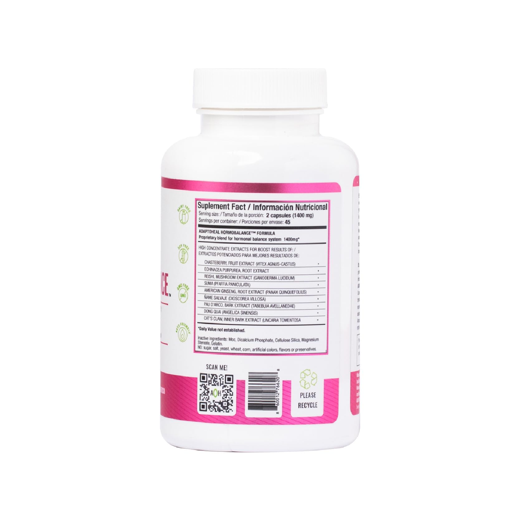 Product packaging of Hormone Balance for Women