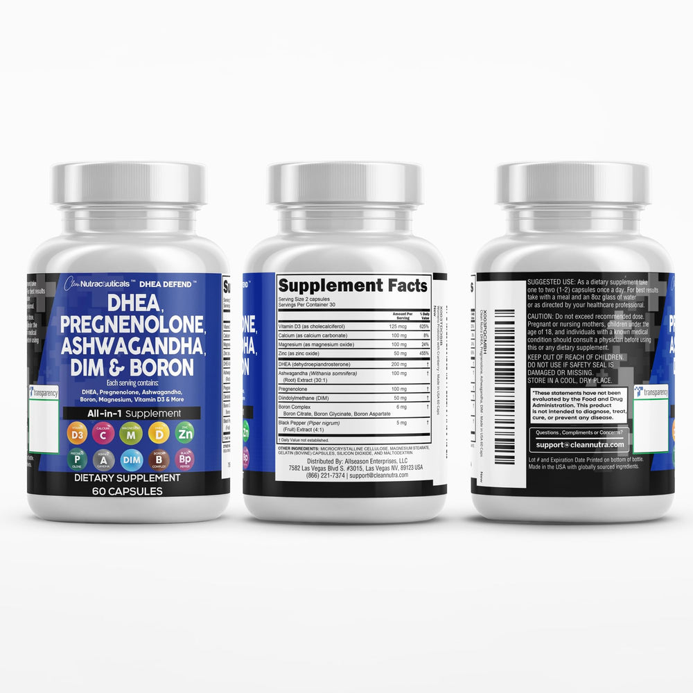 Hormone support capsules in bottle