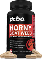 Horny Goat Weed 60 pills bottle - front view