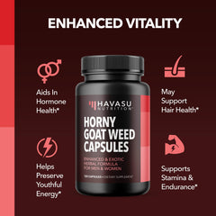 2-month supply bottle of Horny Goat Weed capsules
