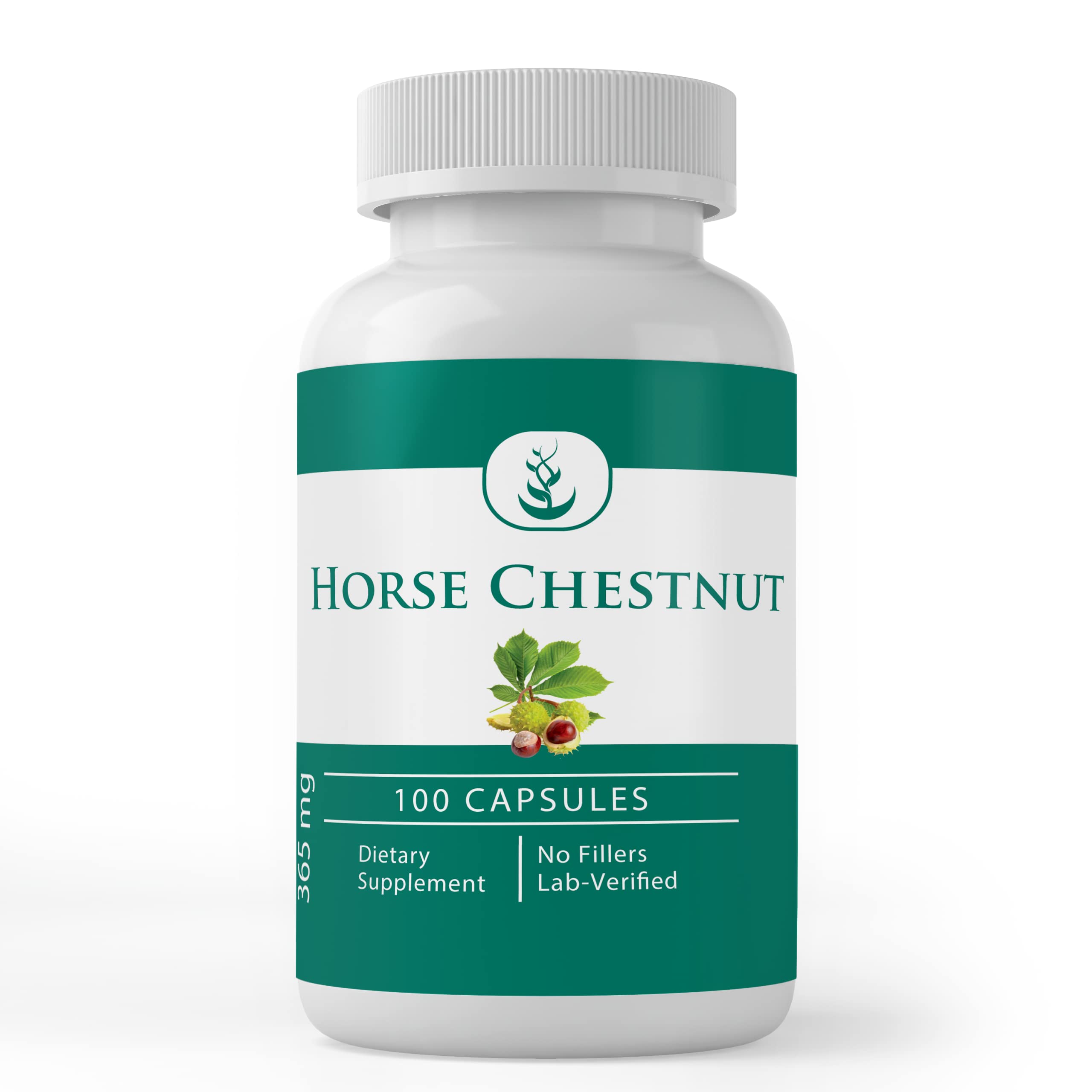Bottle of Horse Chestnut capsules labeled Pure Original Ingredients