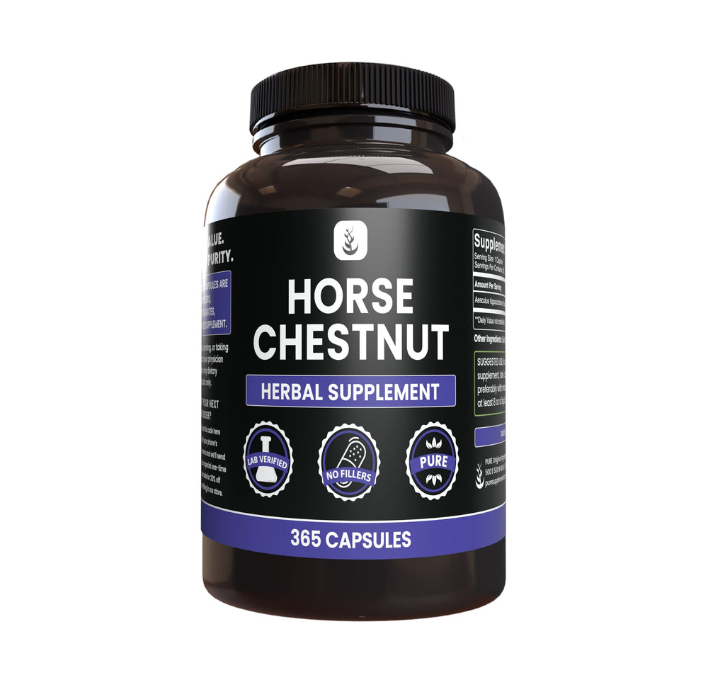Bottle of Pure Original Ingredients Horse Chestnut capsules