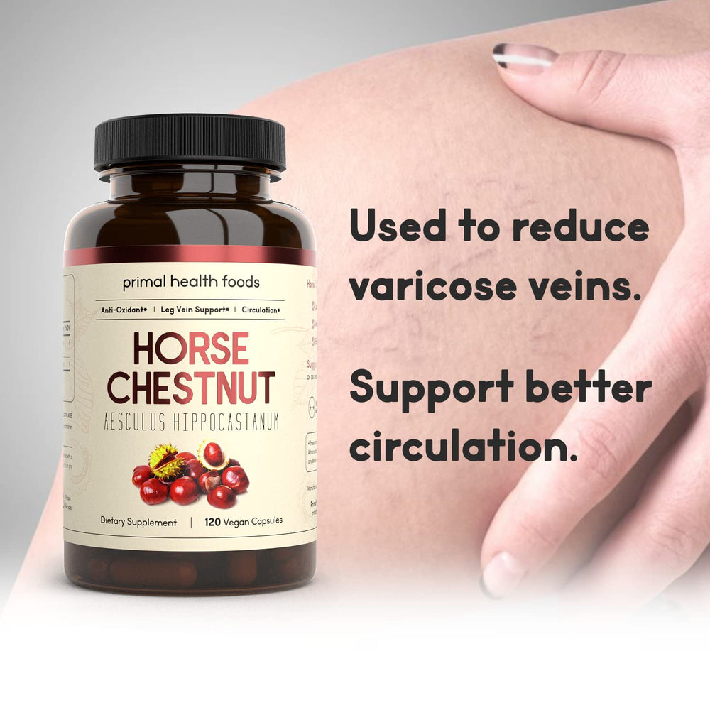 Ethically sourced ingredients and packaging for horse chestnut extract