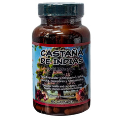 Horse Chestnut supplement bottle with 60 vegetarian capsules