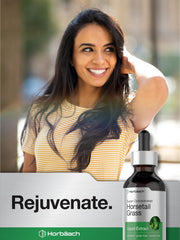 Herbal supplement bottle on kitchen counter