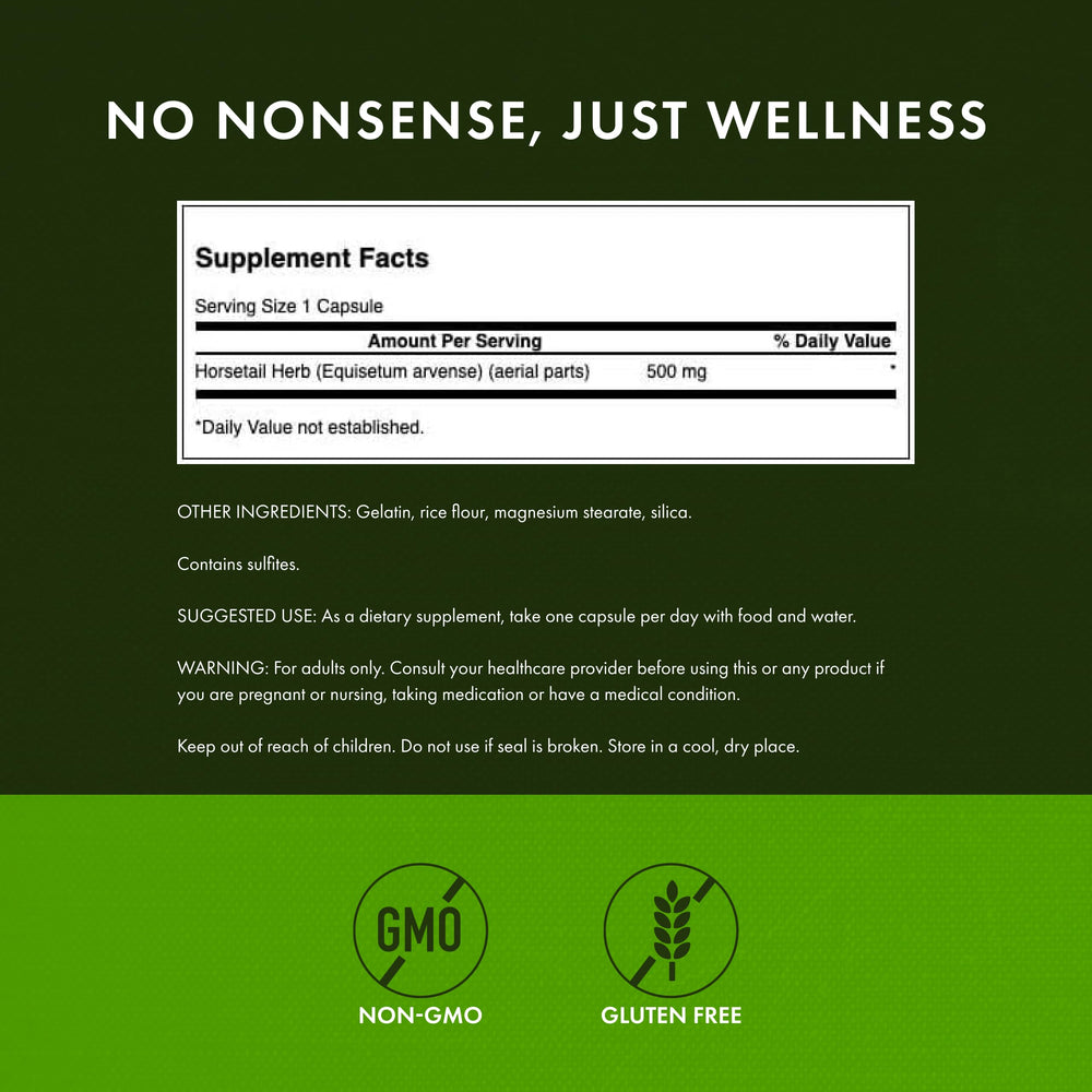 Swanson Horsetail 500mg capsule image