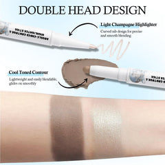 HOSAILY champagne shimmer highlighter adds radiant glow.