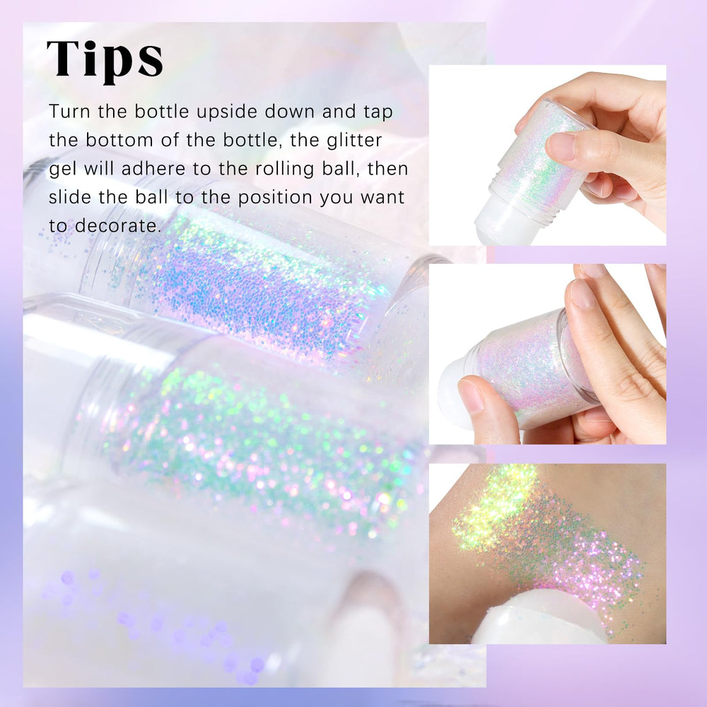 HOSAILY face glitter application glides smoothly
