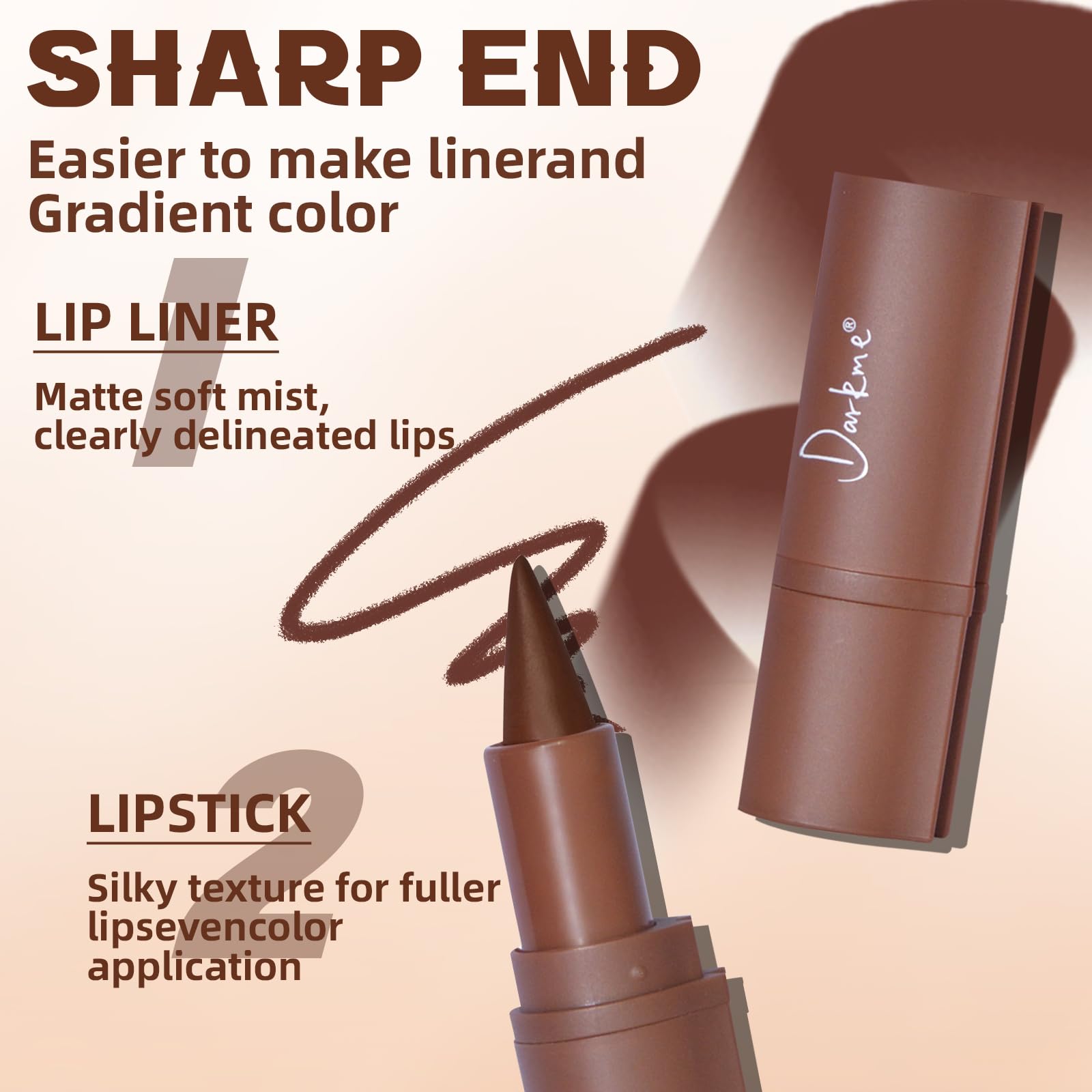 Hosaily matte finish lip liner delivers long-lasting definition and comfortable wear.