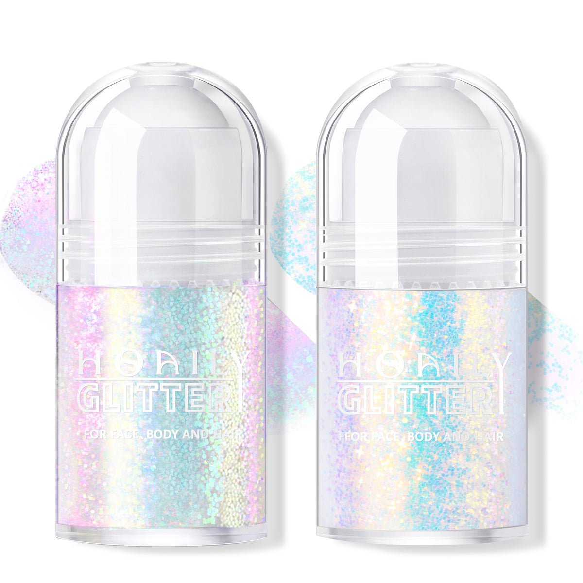 HOSAILY pink glitter roll-on for vibrant festival sparkle